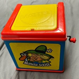 1978 vintage Matttel Mother Goose jack-in-the-box EUC